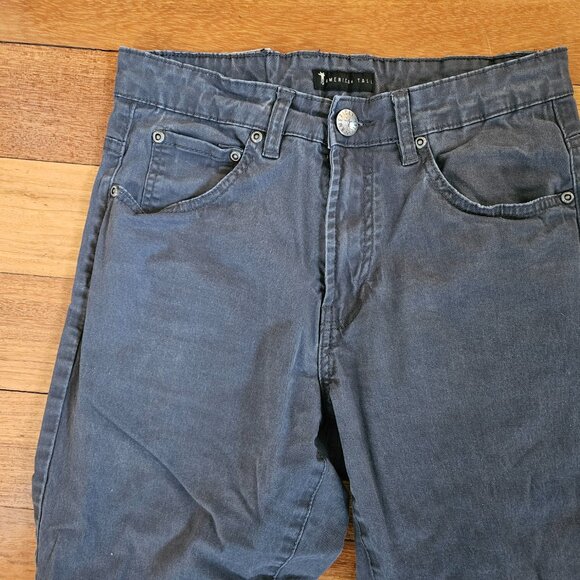 American Tall – Size 28/36 Iron Grey –Carman TAPERED Fit Five Pocket Mens Pants - Picture 7 of 10